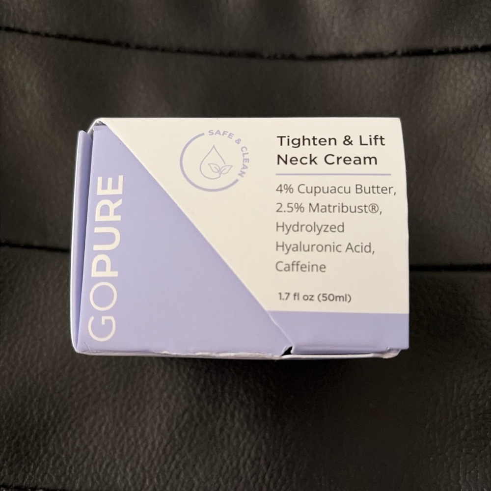 Go Pure Tighten and Lift Neck Cream 1.7 oz NIB